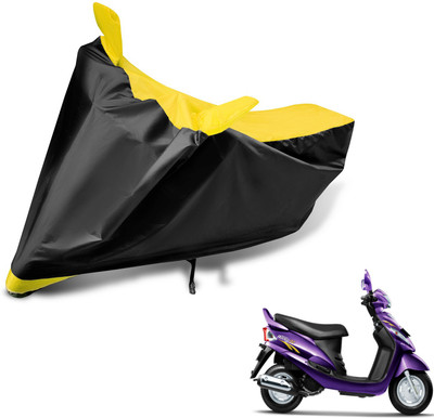 Auto Hub Two Wheeler Cover for Mahindra(Rodeo RZ, Black, Yellow)
