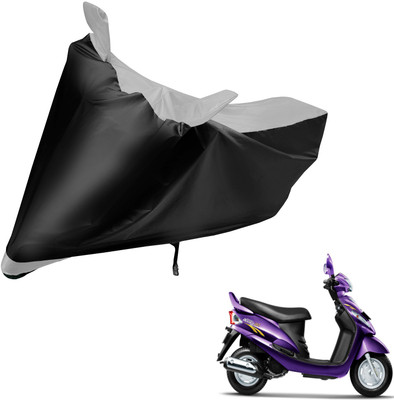 Auto Hub Two Wheeler Cover for Mahindra(Rodeo RZ, Black, Silver)