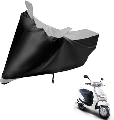 Auto Hub Two Wheeler Cover for Mahindra(Duro 125, Black, Silver)