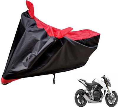 Auto Hub Two Wheeler Cover for Honda(CB 1000R, Black, Red)