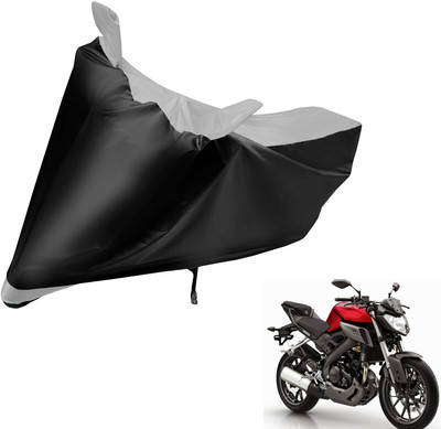 Auto Hub Two Wheeler Cover for Suzuki(Gixxer, Black, Silver)