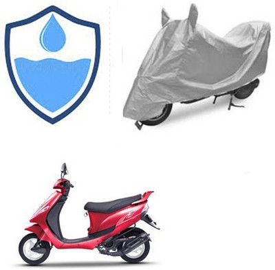 RPSENTTERPR Waterproof Two Wheeler Cover for Mahindra(Kine, Silver)