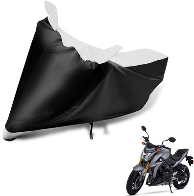 MOCKHE Two Wheeler Cover for Suzuki(GSX S1000, Black, White)