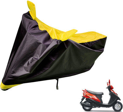 Auto Hub Two Wheeler Cover for Mahindra(Flyte, Black, Yellow)