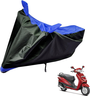 Auto Hub Two Wheeler Cover for Hero(Duet, Black, Blue)