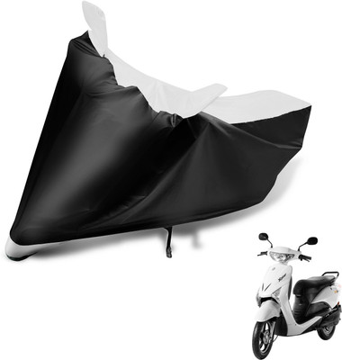 MOCKHE Two Wheeler Cover for Indian(Yo Xplor, Black, White)