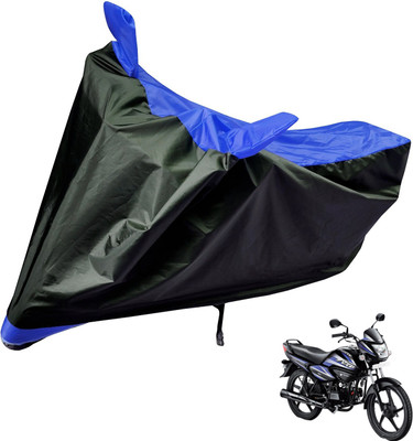 Auto Hub Two Wheeler Cover for Hero(Splendor NXG, Black, Blue)
