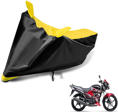 Auto Hub Two Wheeler Cover for Yamaha(SS 125, Black, Yellow)