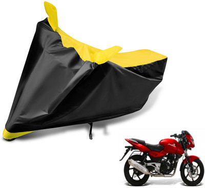 MOCKHE Two Wheeler Cover for Bajaj(Pulsar, Black, Yellow)