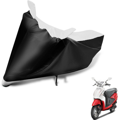 MOCKHE Two Wheeler Cover for Hero(Pleasure, Black, White)