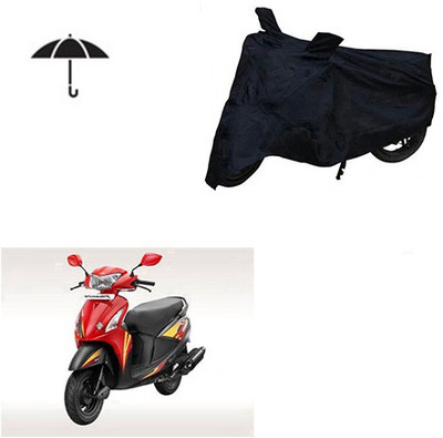 saanvi Waterproof Two Wheeler Cover for Hero(Pleasure, Black)
