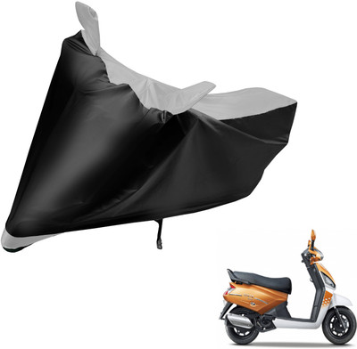 Auto Hub Two Wheeler Cover for Mahindra(Gusto, Black, Silver)