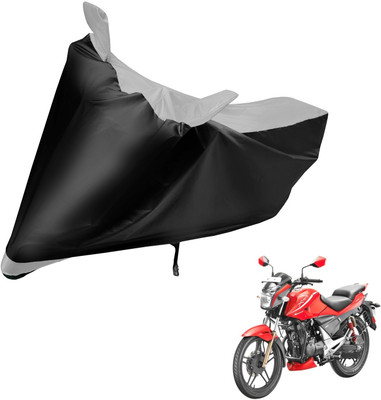 Auto Hub Two Wheeler Cover for Hero(Xtreme Sports, Black, Silver)