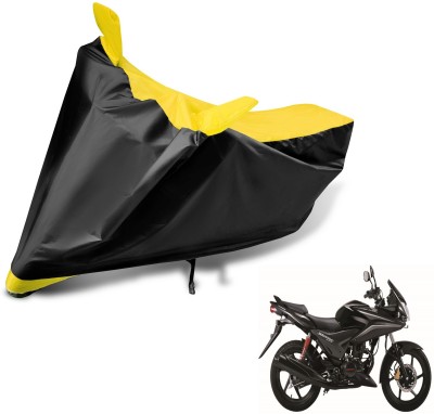 MOCKHE Two Wheeler Cover for Honda(CBF Stunner, Black, Yellow)