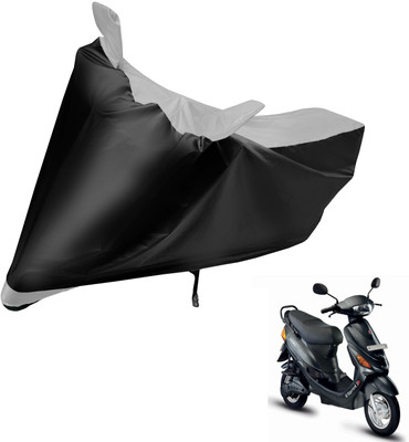 Auto Hub Two Wheeler Cover for Hero(E Sprint, Black, Silver)