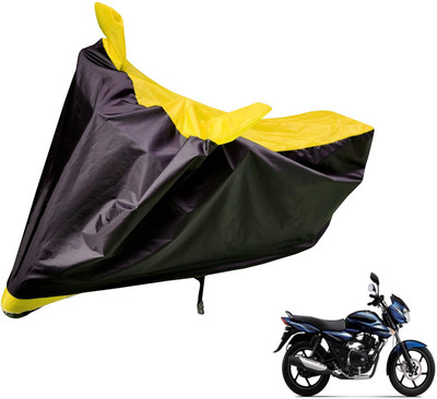 Auto Hub Two Wheeler Cover for Bajaj(Discover, Black, Yellow)