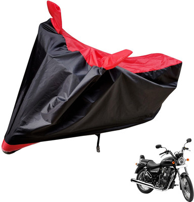 Auto Hub Two Wheeler Cover for Royal Enfield(Thunderbird 350, Black, Red)