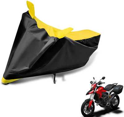 MOCKHE Two Wheeler Cover for Ducati(Hyperstrada, Black, Yellow)
