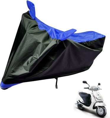 Auto Hub Two Wheeler Cover for Mahindra(Duro DZ, Black, Blue)