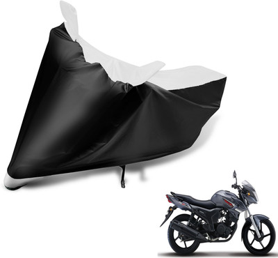Auto Hub Two Wheeler Cover for Yamaha(SZ-S, Black, White)