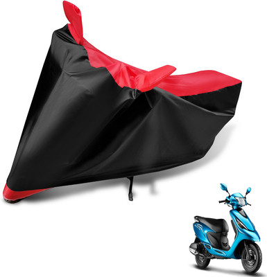 Auto Hub Two Wheeler Cover for TVS(Zest, Black, Red)