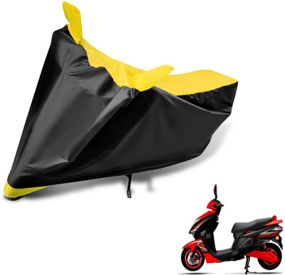 MOCKHE Two Wheeler Cover for Kinetic(Nova, Black, Yellow)