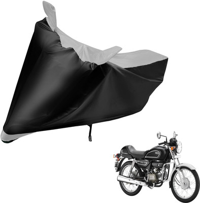 Auto Hub Two Wheeler Cover for Hero(Splendor Pro Classic, Black, Silver)