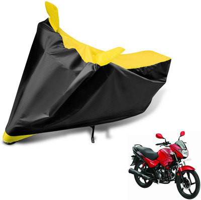 Auto Hub Waterproof Two Wheeler Cover for Hero(Glamour, Yellow)