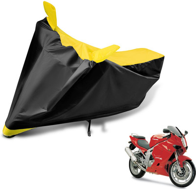 MOCKHE Two Wheeler Cover for Hyosung(GT650R, Black, Yellow)