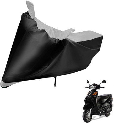Auto Hub Two Wheeler Cover for Indian(Yo EXL, Black, Silver)