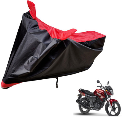 Auto Hub Two Wheeler Cover for Yamaha(SZ X, Black, Red)