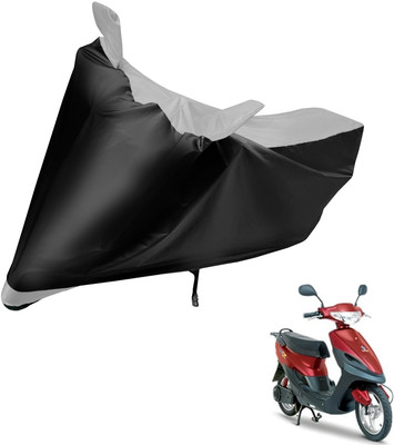 Auto Hub Two Wheeler Cover for Indian(Yo Spark, Black, Silver)