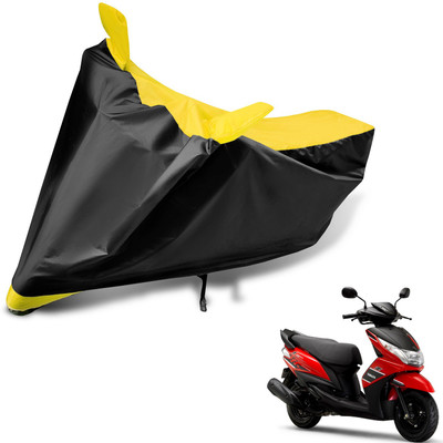 Auto Hub Two Wheeler Cover for Yamaha(Ray Z, Black, Yellow)