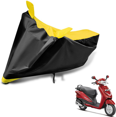 MOCKHE Two Wheeler Cover for Hero(Duet, Black, Yellow)