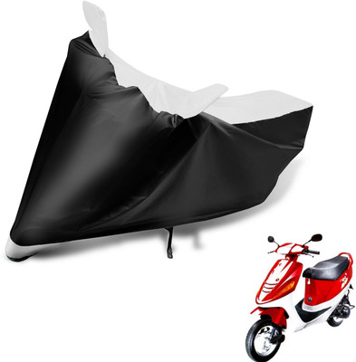 Auto Hub Two Wheeler Cover for Kinetic(Zing, Black, White)