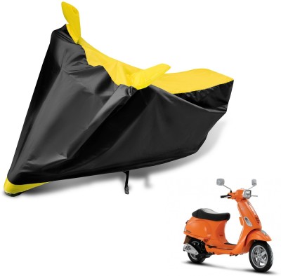 Auto Hub Two Wheeler Cover for Vespa(Vespa SXL, Black, Yellow)