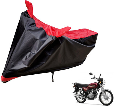 Auto Hub Two Wheeler Cover for Yamaha(Crux, Black, Red)