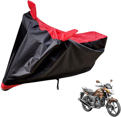 Auto Hub Two Wheeler Cover for Hero(Hunk, Black, Red)