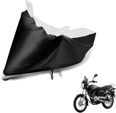 Auto Hub Two Wheeler Cover for Bajaj(Boxer, Black, White)
