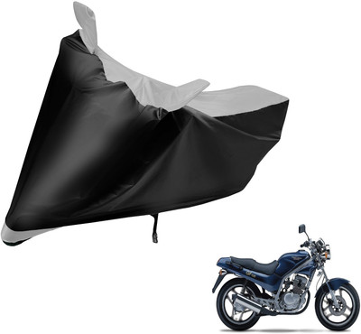 MOCKHE Two Wheeler Cover for Hyosung(GF 125, Black, Silver)