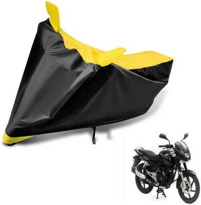 MOCKHE Two Wheeler Cover for Bajaj(Pulsar 150, Black, Yellow)