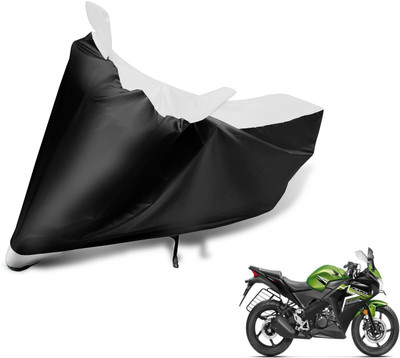 Auto Hub Two Wheeler Cover for Honda(CBR 150R, Black, White)