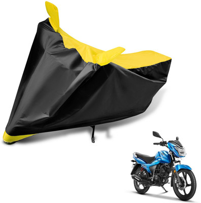 Auto Hub Two Wheeler Cover for TVS(Victor GLX, Black, Yellow)