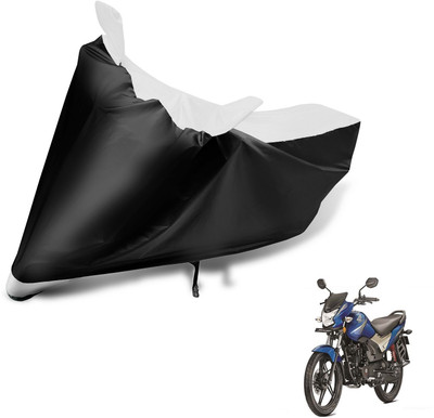 Auto Hub Two Wheeler Cover for Honda(CB Shine SP, Black, White)