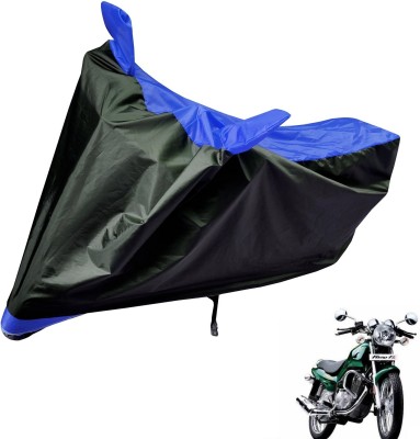 Auto Hub Two Wheeler Cover for TVS(Fiero F2, Black, Blue)