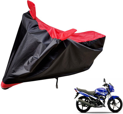 Auto Hub Two Wheeler Cover for Yamaha(Gladiator, Black, Red)