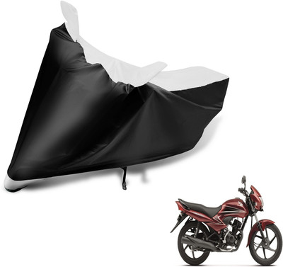 Auto Hub Two Wheeler Cover for Honda(Dream Yuga, Black, White)
