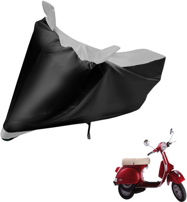 MOCKHE Two Wheeler Cover for LML(Star Euro, Black, Silver)