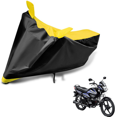 Auto Hub Two Wheeler Cover for Hero(Splendor NXG, Black, Yellow)