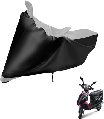 Auto Hub Two Wheeler Cover for TVS(Streek, Black, Silver)
